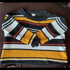 Hem&Thread Multicolored Striped Sweater